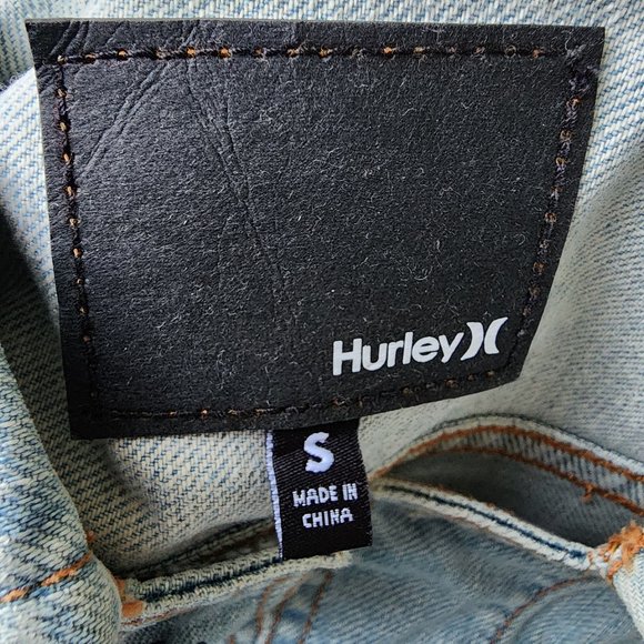 HURLEY Denim Destroyed/Distressed Vest - Picture 8 of 9